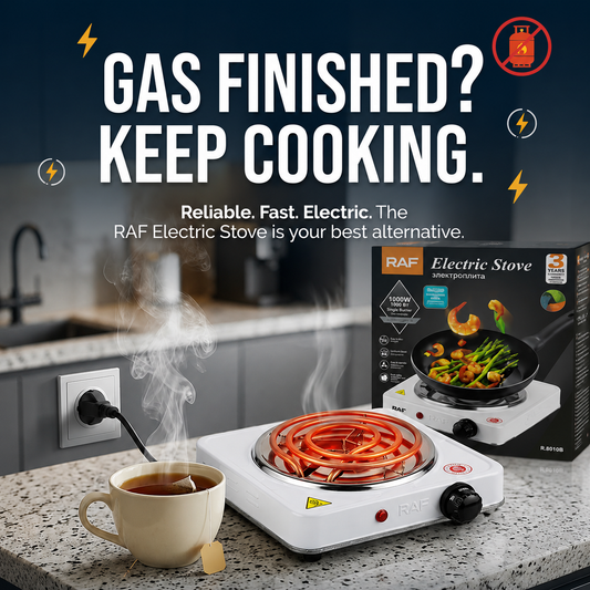 RAF 1000W Portable Electric Stove – Compact & Convenient Cooking